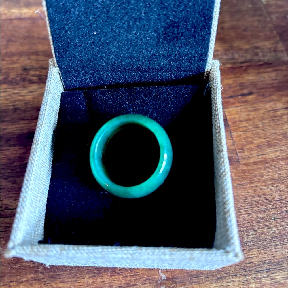 Elegant Jade Ring size 8-9
